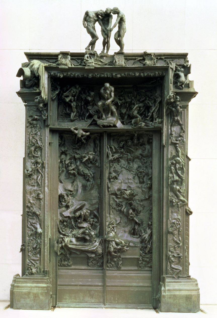 地狱之门，1880-90（青铜） 作者 奥古斯特·罗丹（Auguste Rodin）