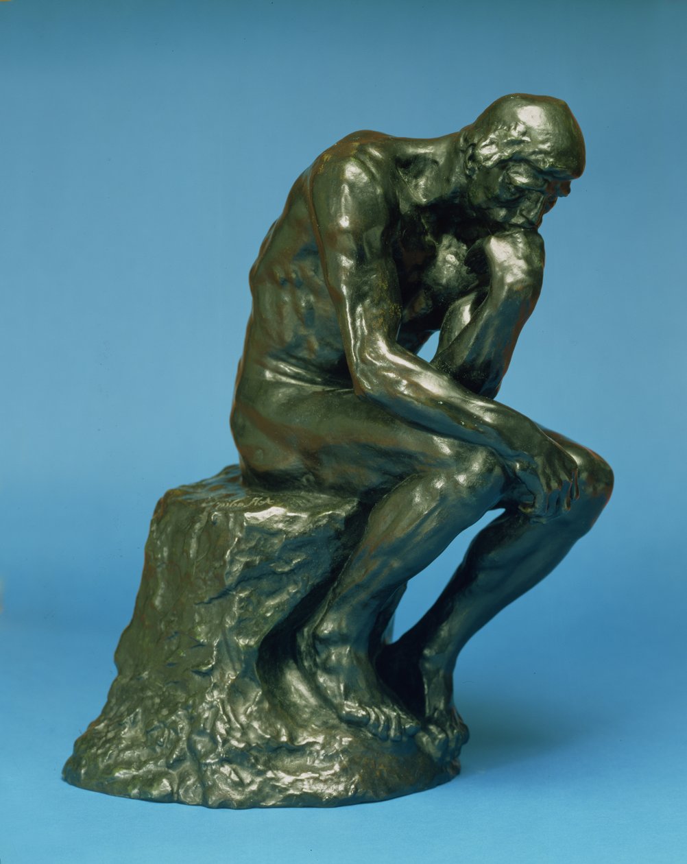 思想者，1880年（青铜）（另见158431） 作者 奥古斯特·罗丹（Auguste Rodin）