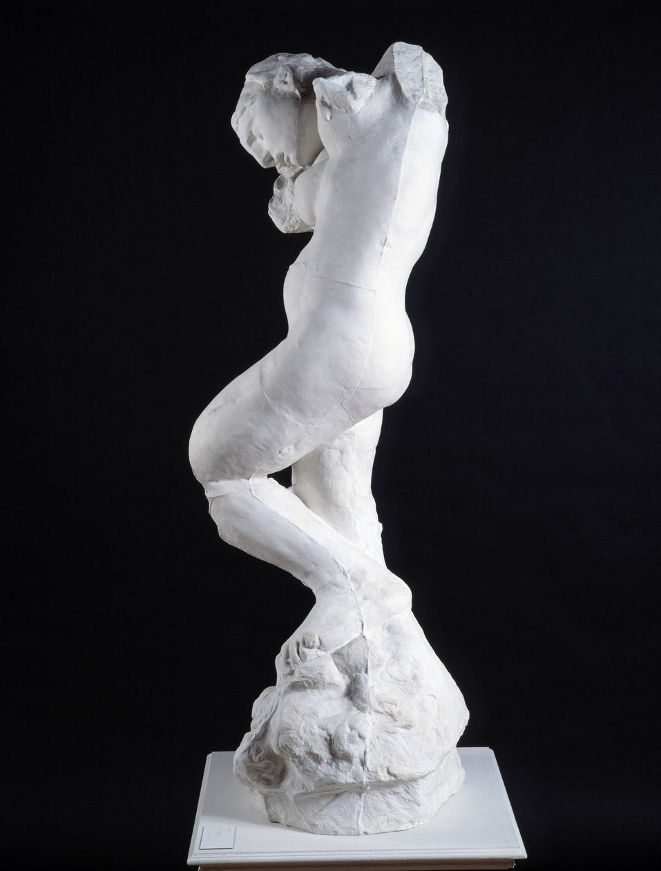 从侧面雕塑（大理石）看内心的声音 作者 奥古斯特·罗丹（Auguste Rodin）