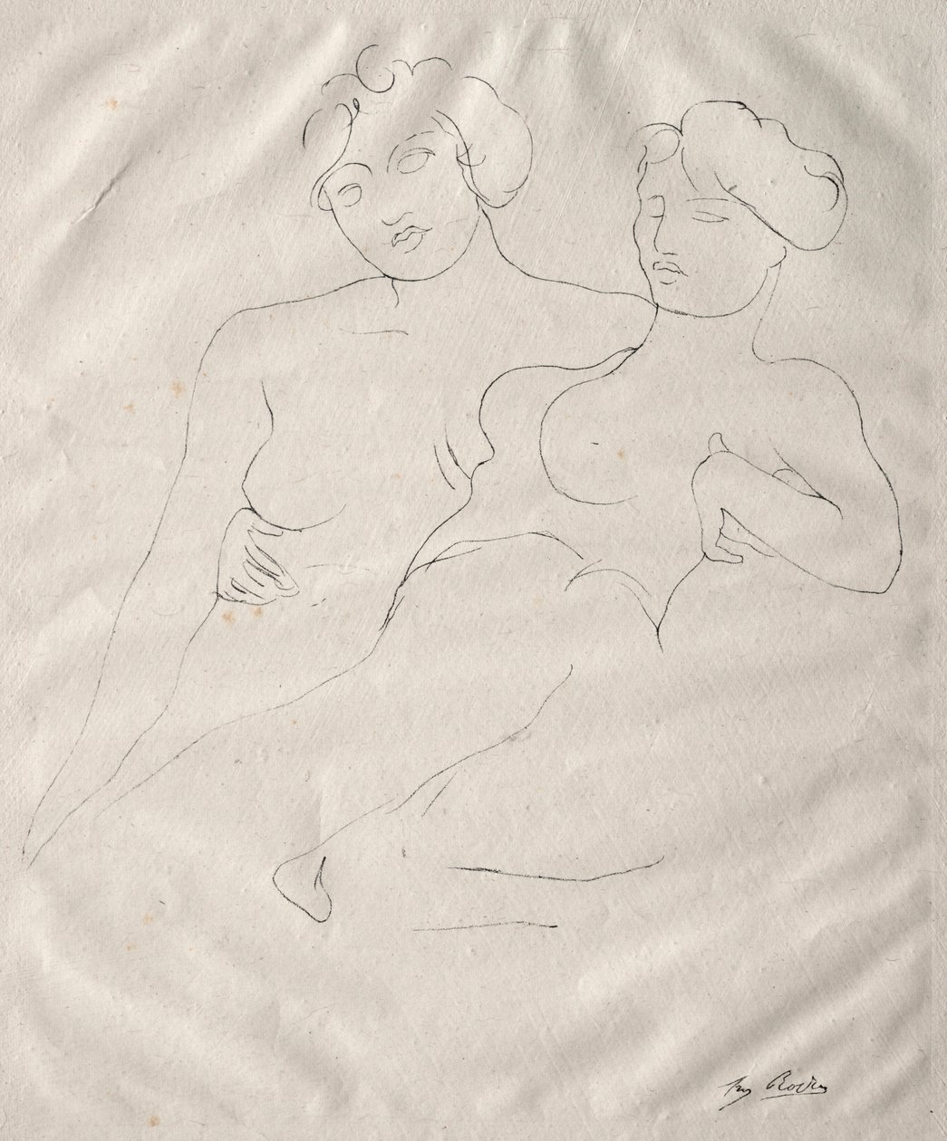 两个图。 作者 奥古斯特·罗丹（Auguste Rodin）