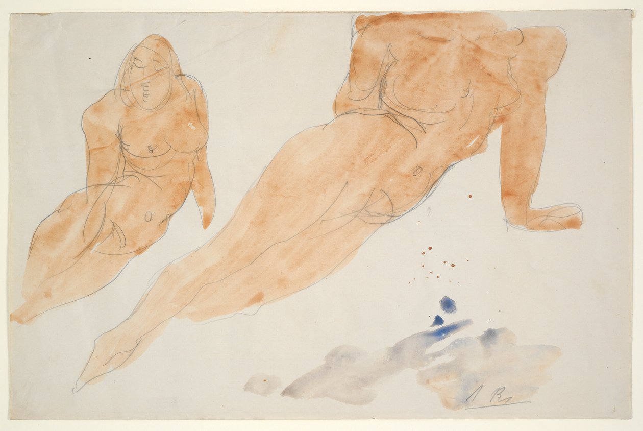 两个躺着的裸体 作者 奥古斯特·罗丹（Auguste Rodin）