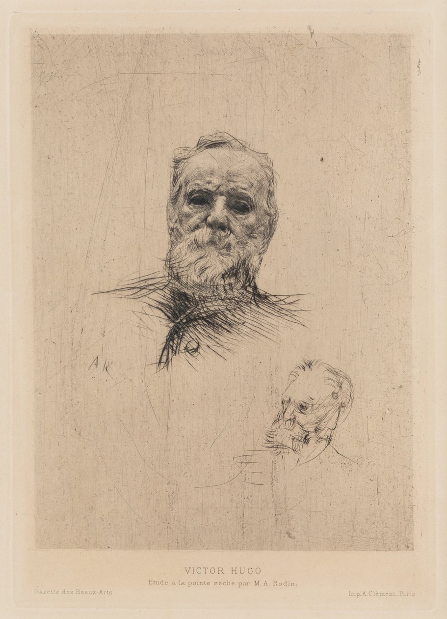 维克多-雨果，1886年。 作者 奥古斯特·罗丹（Auguste Rodin）