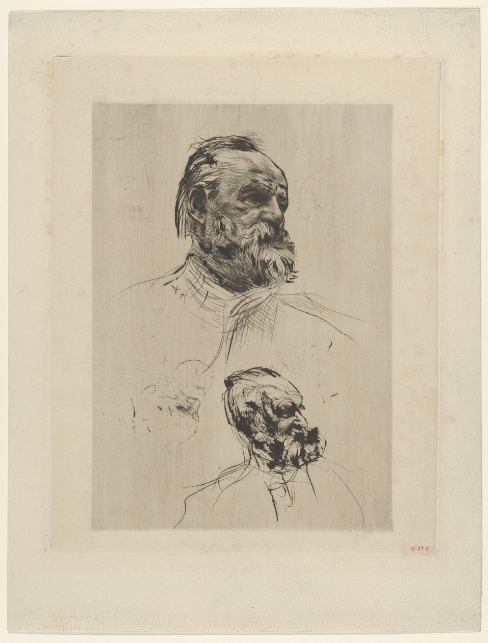 维克多-雨果的四分之三视图，1885年。 作者 奥古斯特·罗丹（Auguste Rodin）