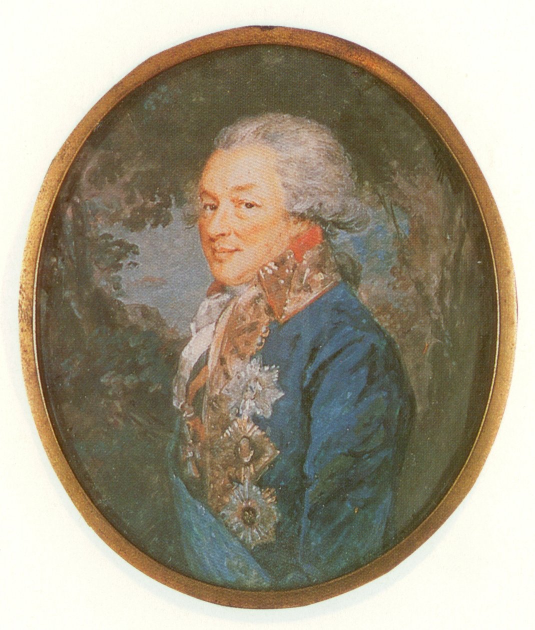 Ivan Petrovich Saltykov的肖像（1730-1805） 作者 奥古斯丁·里特