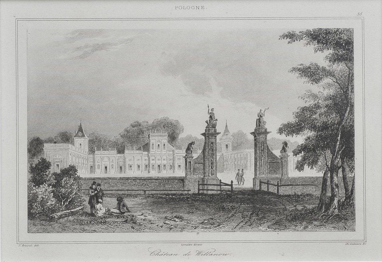 威兰努夫宫的景色，1840年 作者 Augustin François Lemaiand # 770tre