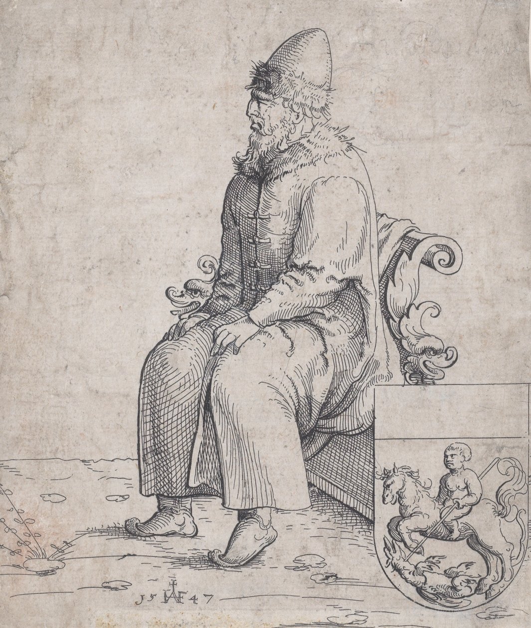 俄罗斯大公Basil Basilius，1547年。 作者 奥古斯丁·赫希沃格尔