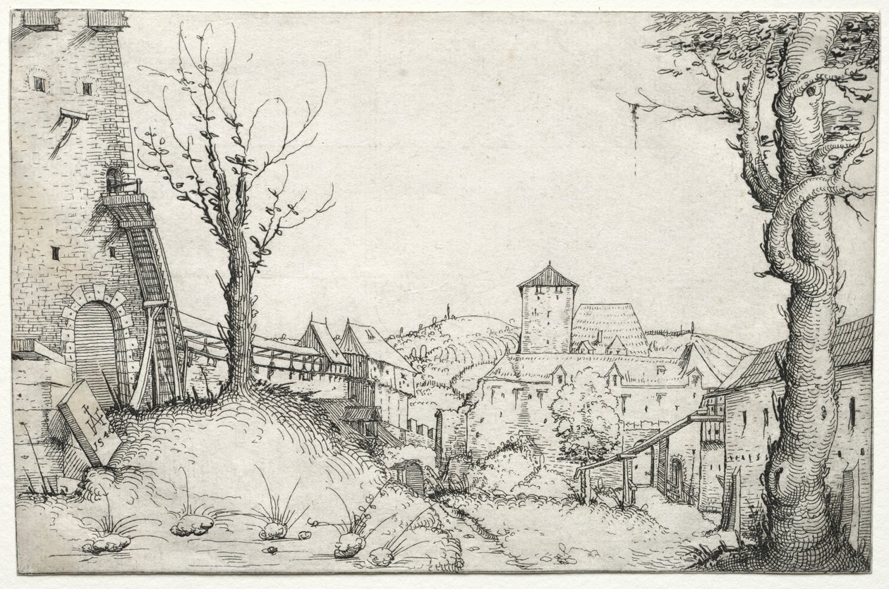 城堡庭院，1546年。 作者 奥古斯丁·赫希沃格尔