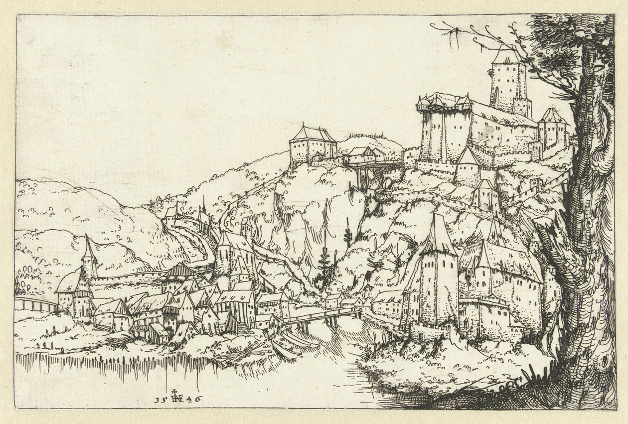 帕绍风景 作者 奥古斯丁·赫希沃格尔