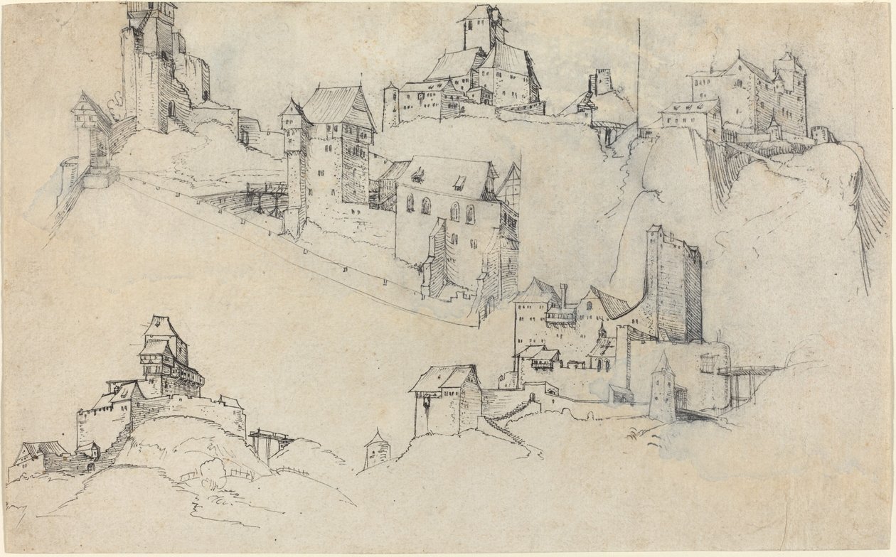 山顶城堡，约1546年。 作者 奥古斯丁·赫希沃格尔