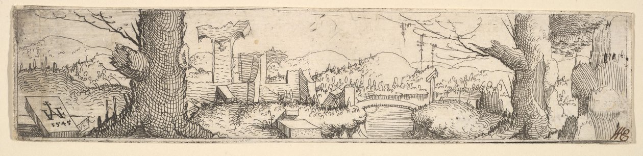 景观，1545年。 作者 奥古斯丁·赫希沃格尔