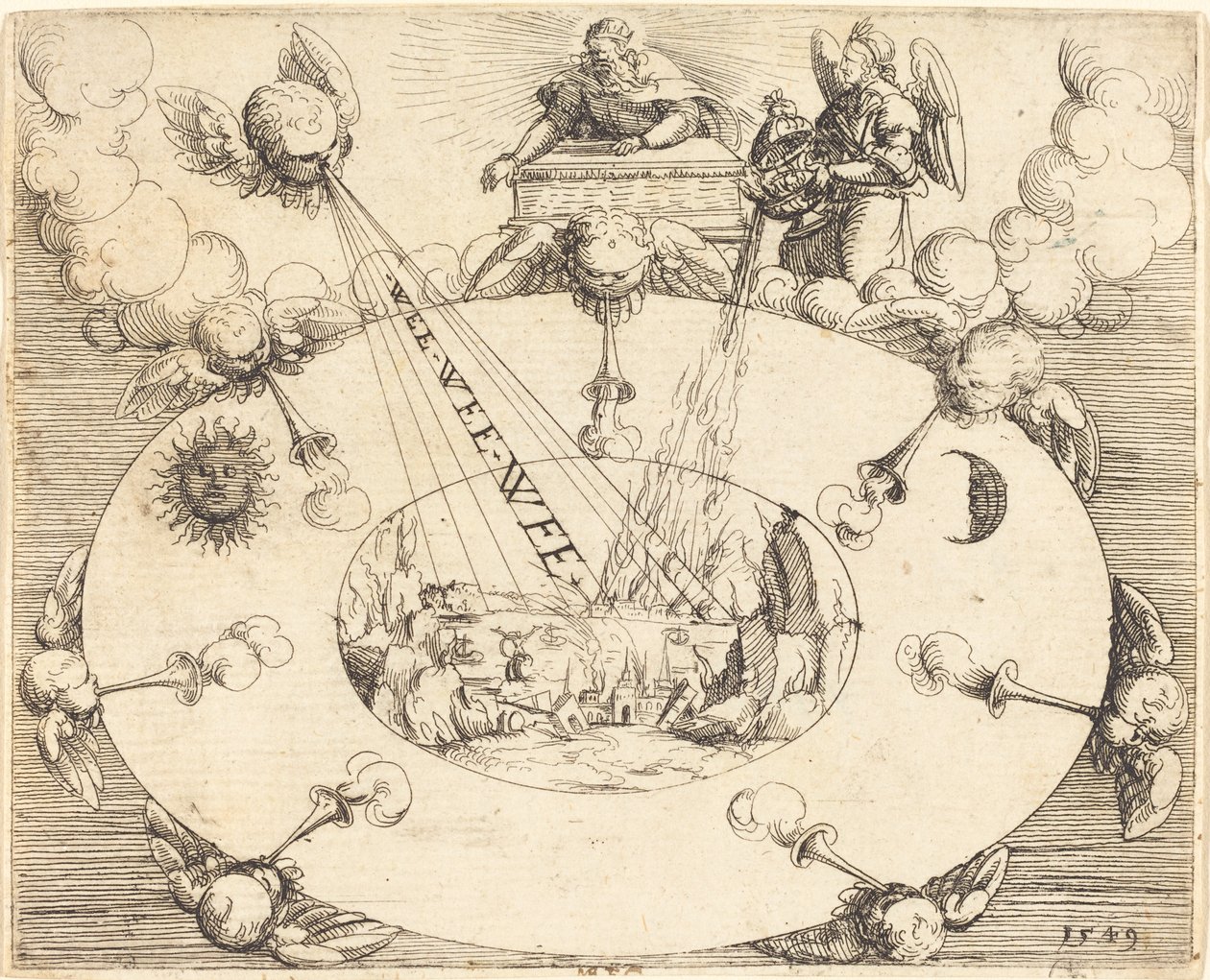 第七印的开启，1549年。 作者 奥古斯丁·赫希沃格尔