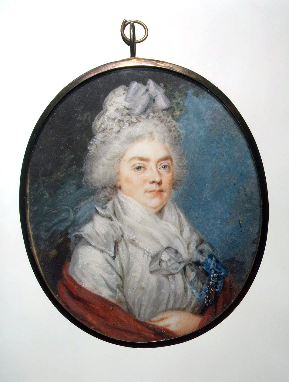 Daria Petrovna Saltykova (1739-1802) 公主的肖像，她的车尔尼雪娃 作者 奥古斯丁·里特