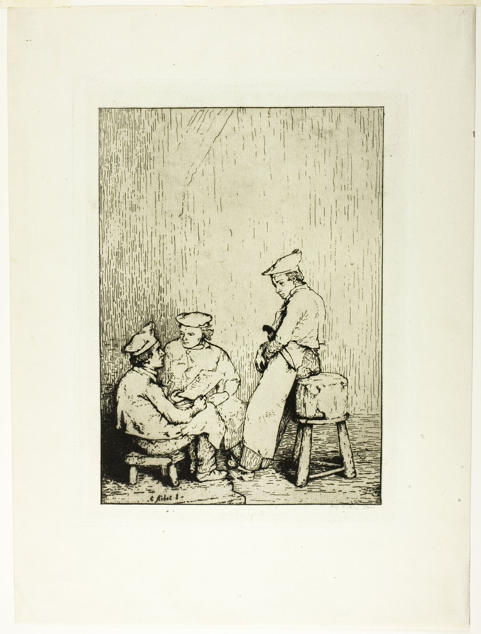 菜单 作者 Augustin Theodule Ribot