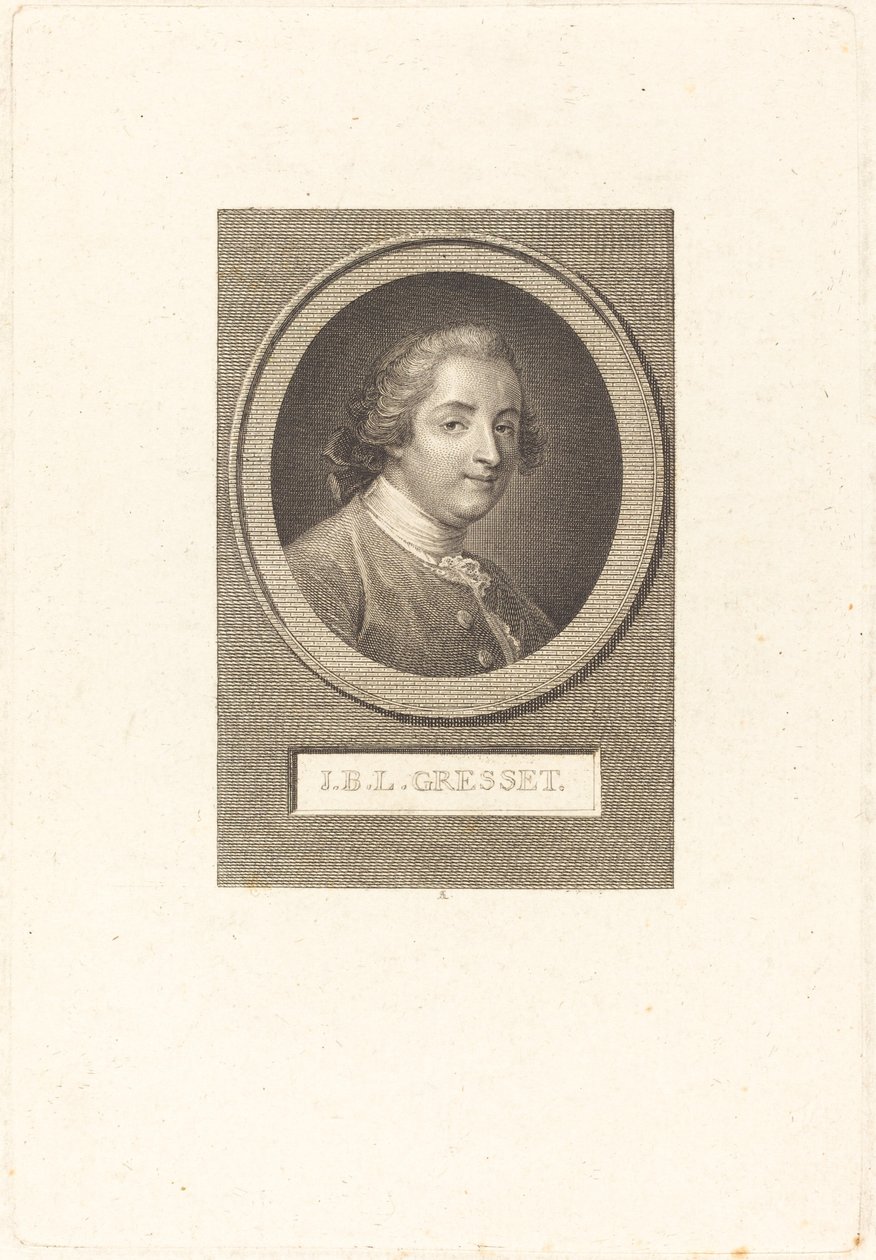 Jean-Baptiste-Louis Gresset 作者 奥古斯丁·德·圣奥宾