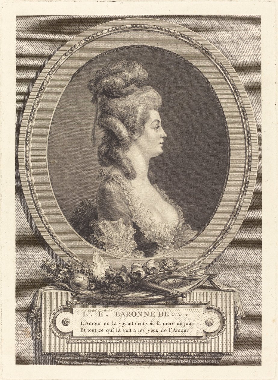 Louise Emilie Baronne de *** 作者 奥古斯丁·德·圣奥宾