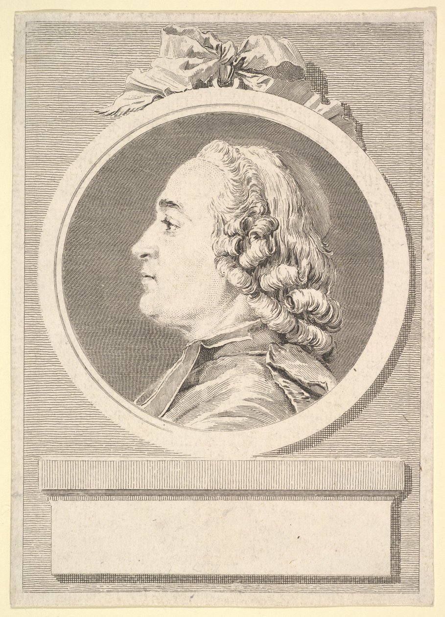 查尔斯·高萨格（Charles Gauzargues）的肖像，1767年。 作者 奥古斯丁·德·圣奥宾