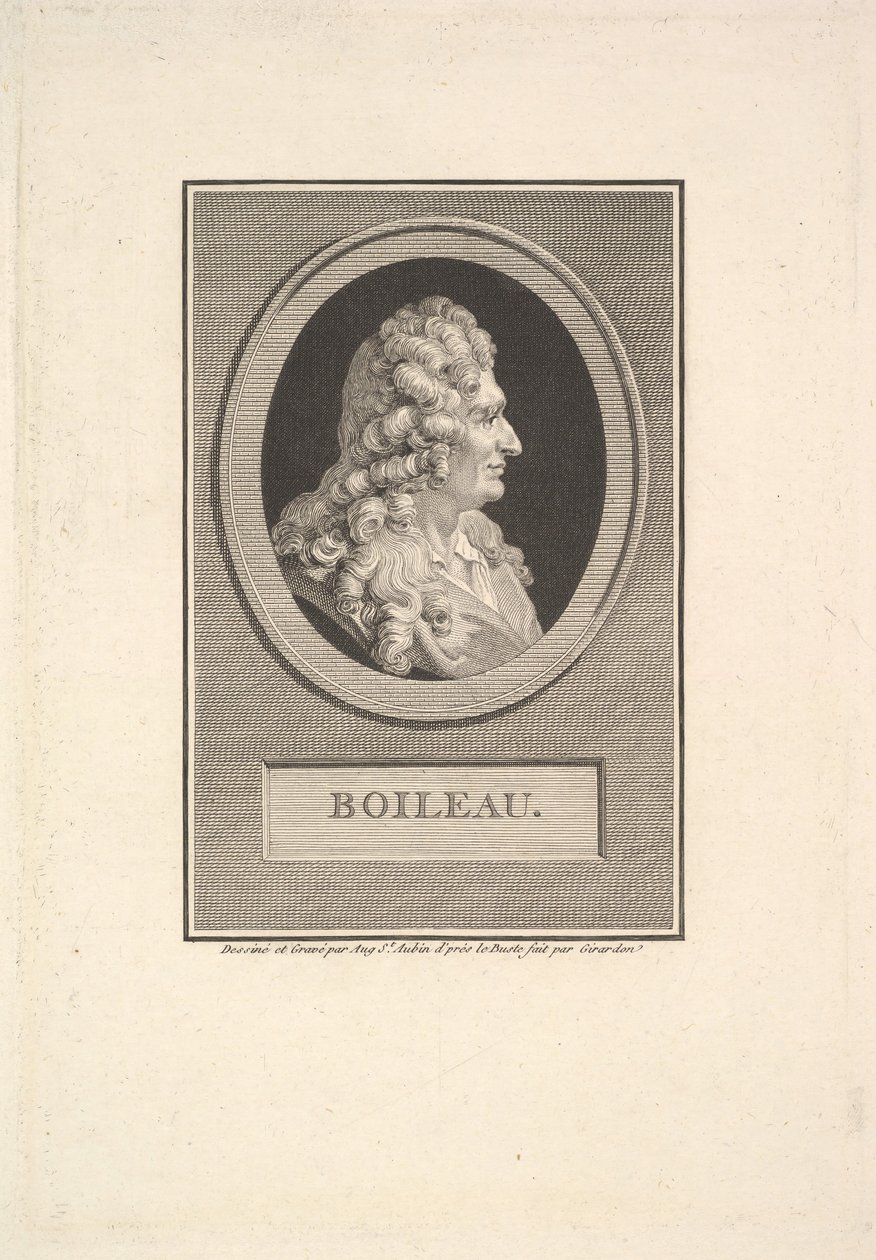 DespréauxNicolas Boileau的肖像，1800年。 作者 奥古斯丁·德·圣奥宾