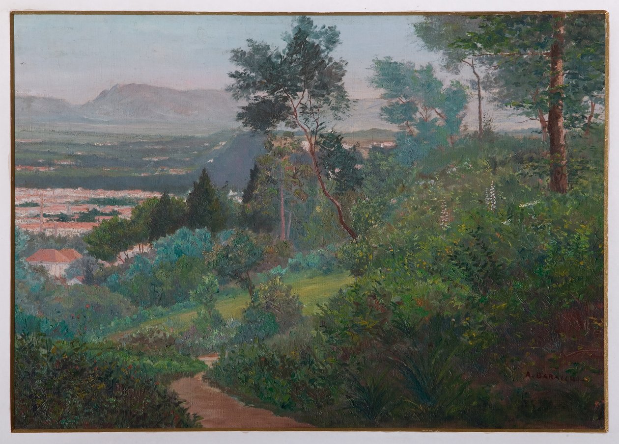 维尼奥拉风景（胶合板油画） 作者 奥古斯托·巴拉基