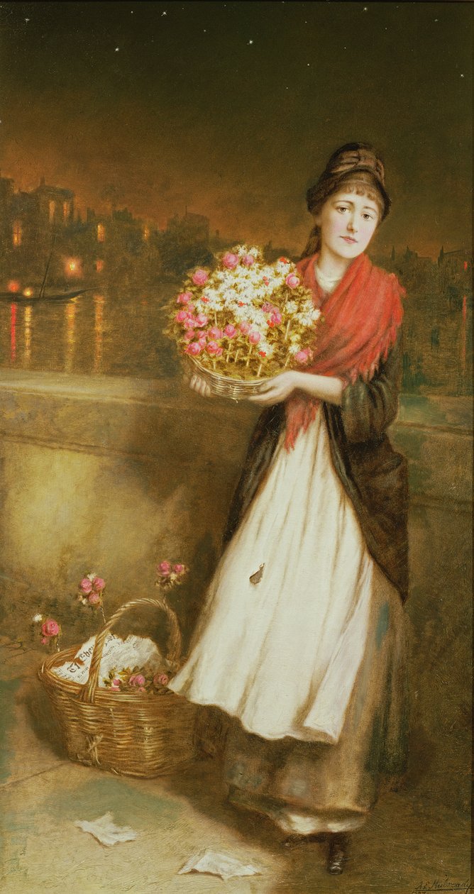 伦敦花童，1877年 作者 奥古斯都·爱德华·马尔雷迪