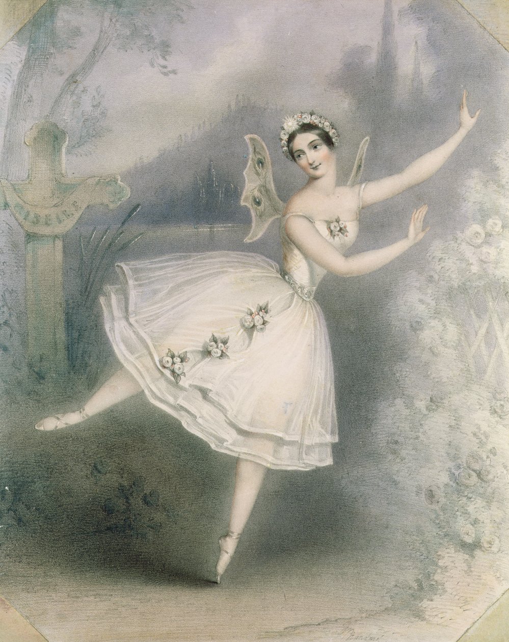 Carlotta Grisi（1819-99）饰演巴黎Giselle，1984年 作者 奥古斯都·朱尔斯·布维尔