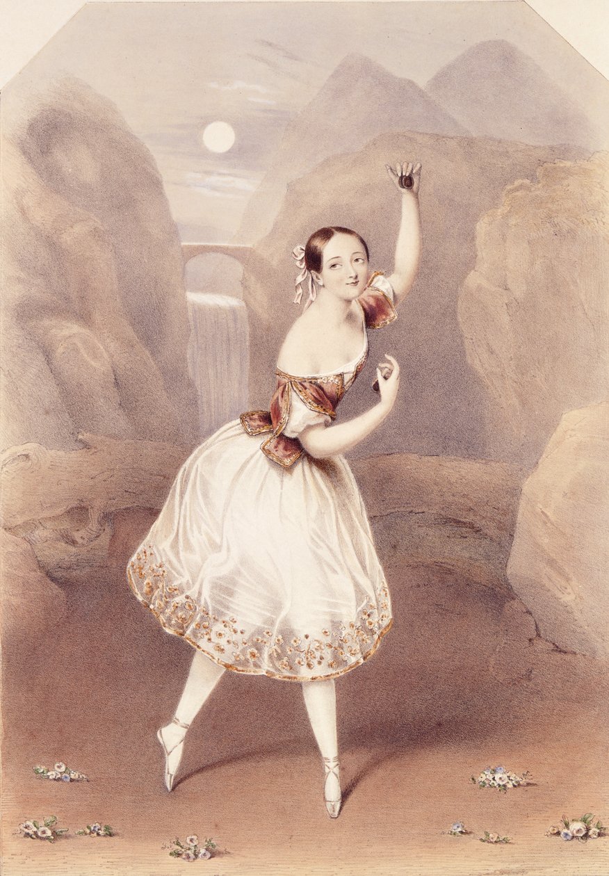 Marie Taglioni（1804-84）饰演&39;La Gitana&39;中的Lauretta，c.1839 作者 奥古斯都·朱尔斯·布维尔