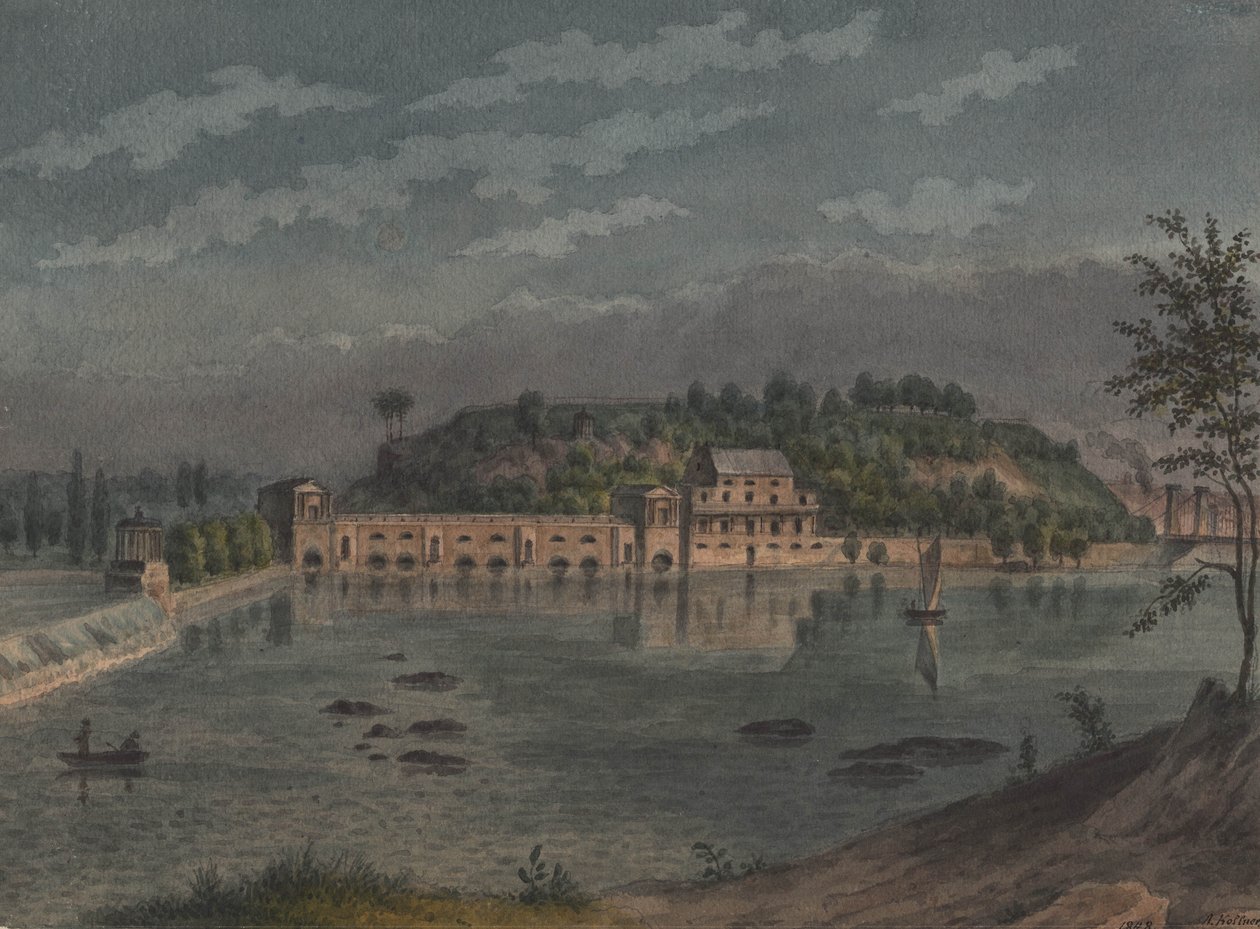 费尔芒特水厂，宾夕法尼亚州费城，1848年 作者 查尔斯·亨利·约瑟夫·莱克特