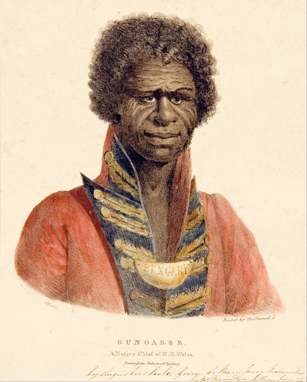 Bungaree，NS威尔士州土著首领 作者 奥古斯都·厄尔
