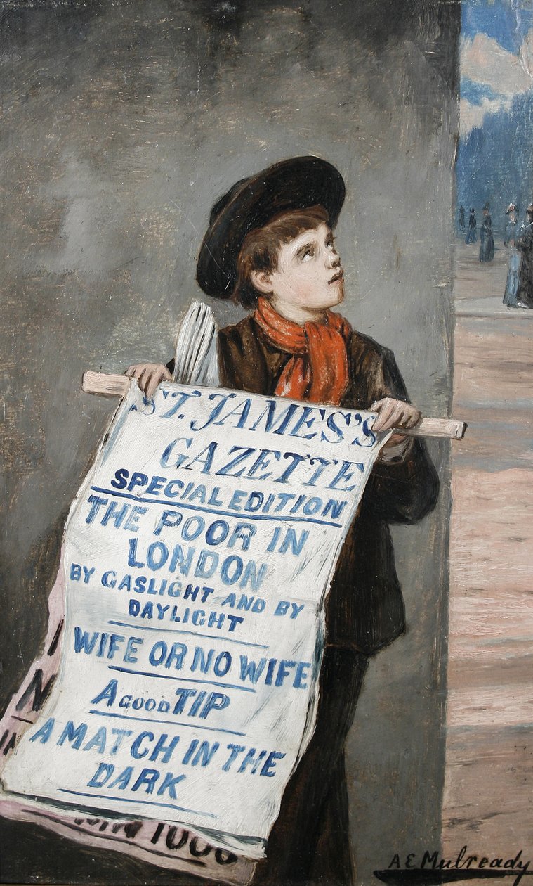 伦敦报童 作者 奥古斯都（Augustus）Edwin Mulready