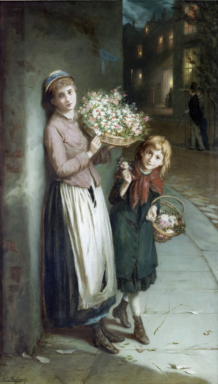 花童–夏日之夜 作者 奥古斯都（Augustus）Edwin Mulready