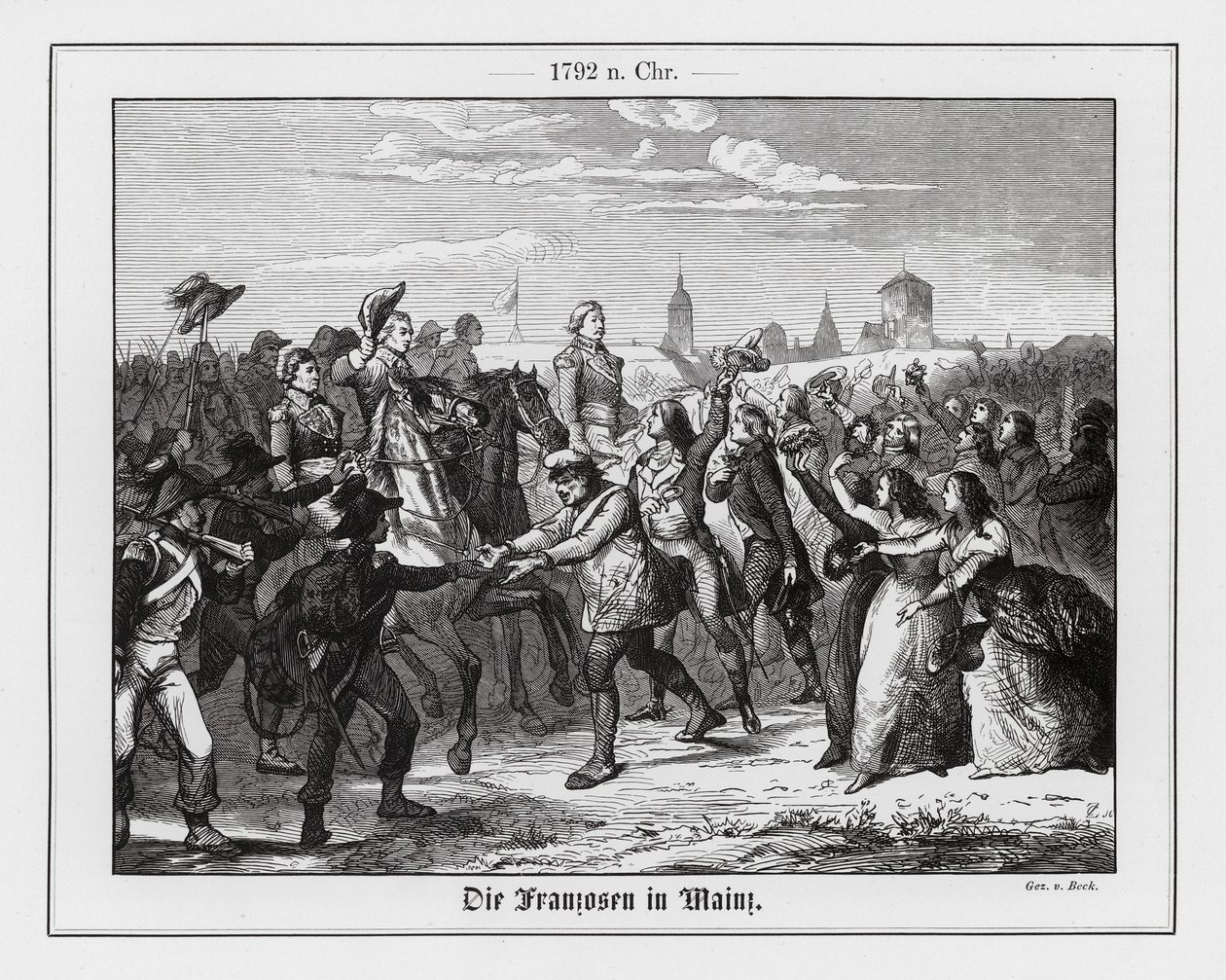 法军进入美因茨 作者 奥古斯都·贝克