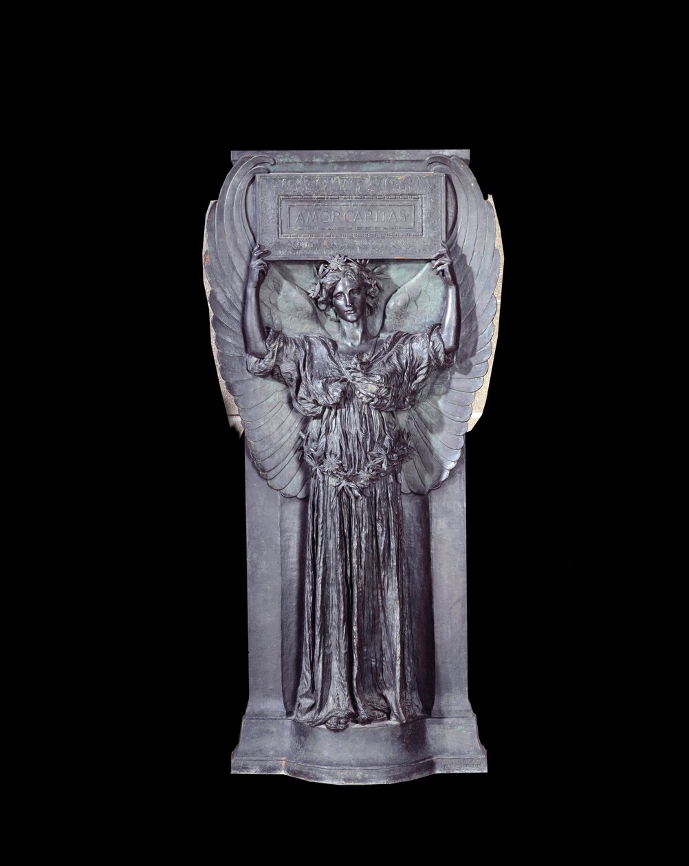 爱就是爱 青铜高浮雕 作者 Augustus Saint Gaudens (Saint-Gaudens) (1848-1907) 作者 奥古斯都·圣高登斯