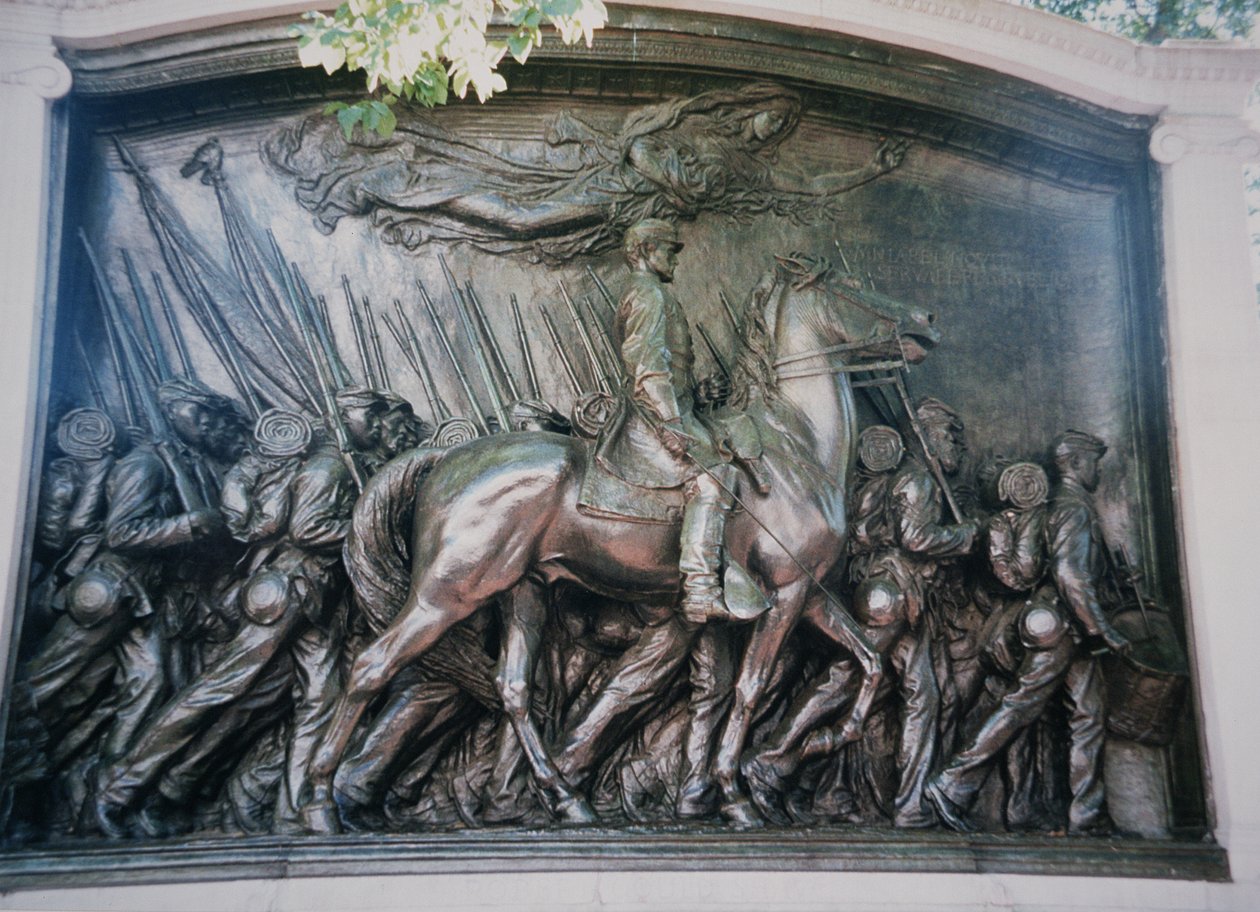 罗伯特·古尔德·肖（Robert Gould Shaw，1837-63 年）纪念非裔美国人第 54 马萨诸塞州团 作者 奥古斯都·圣高登斯