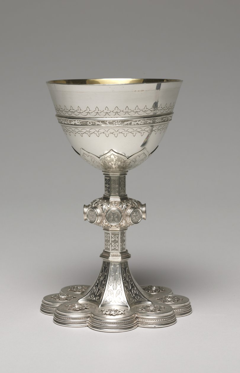 圣杯，1849 作者 奥古斯都·韦尔比·诺斯莫尔·普金