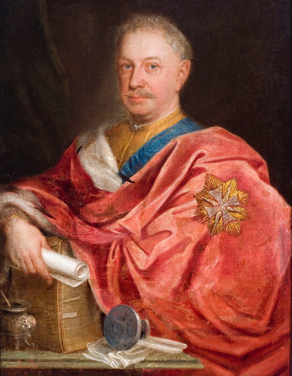Jan Fryderyk Sapieha的肖像（1680-1751） 作者 奥古斯丁·米里斯