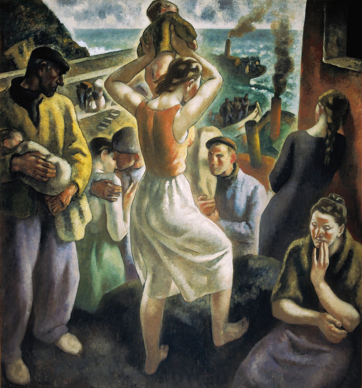 西班牙内战："出逃"（绘画 作者 奥雷利奥·阿塔塔·埃拉斯蒂（Aurelio Arteta Errasti）