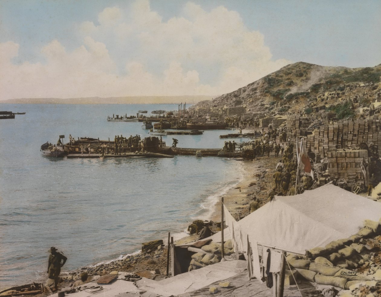 Anzac Cove，Gallipoli，土耳其，1915年 作者 澳大利亚摄影师