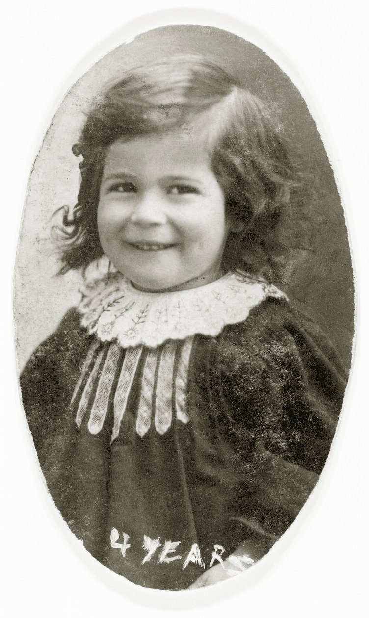 Tina Modotti，4岁，Ferlach，奥地利，1901年 作者 奥地利摄影师