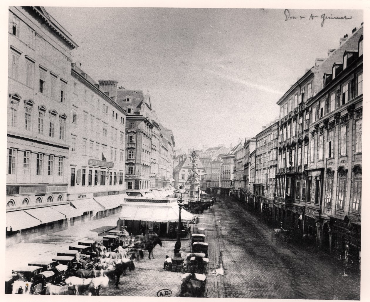 观点的Graben，维也纳，c.1860-80 作者 奥地利摄影师