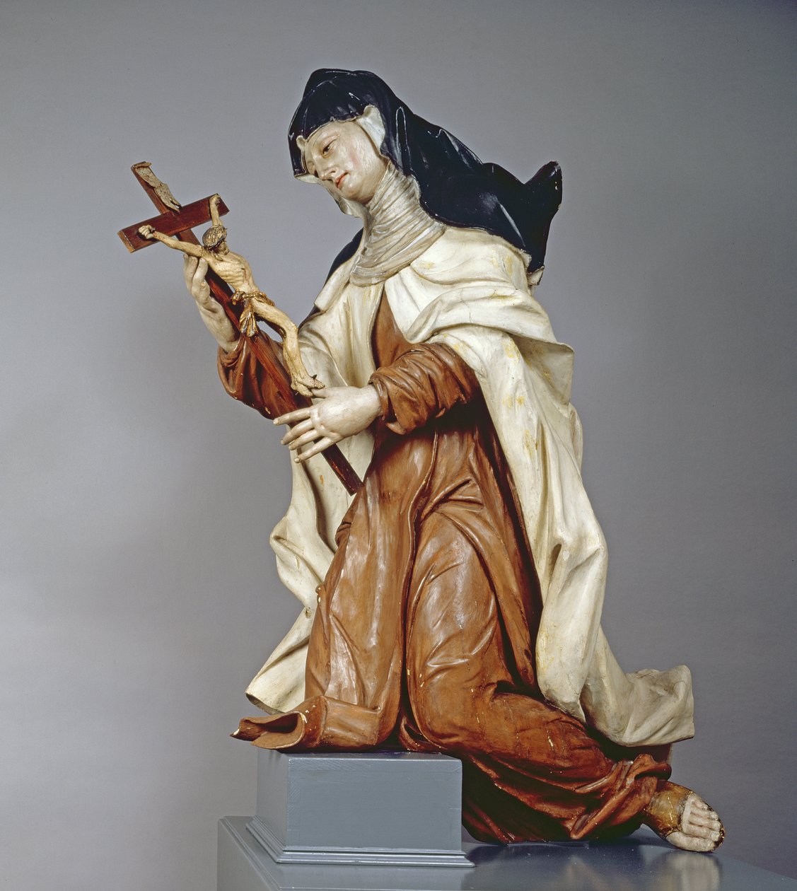 阿维拉圣特雷莎（1515-82）c.1760-65（多彩和椴木） 作者 奥地利学派