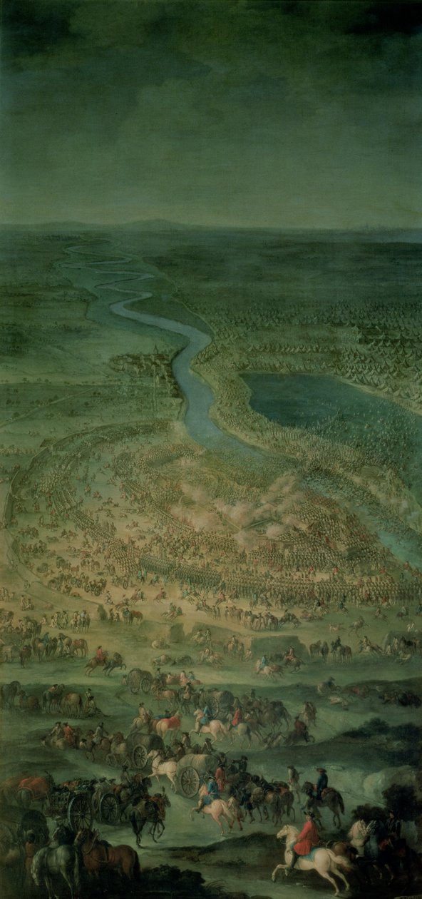 辛塔战役，1697年9月11日，奥地利帝国的帝国军队在萨沃伊尤金（1663-1736）的统治下击败了土耳其军队 作者 奥地利学派