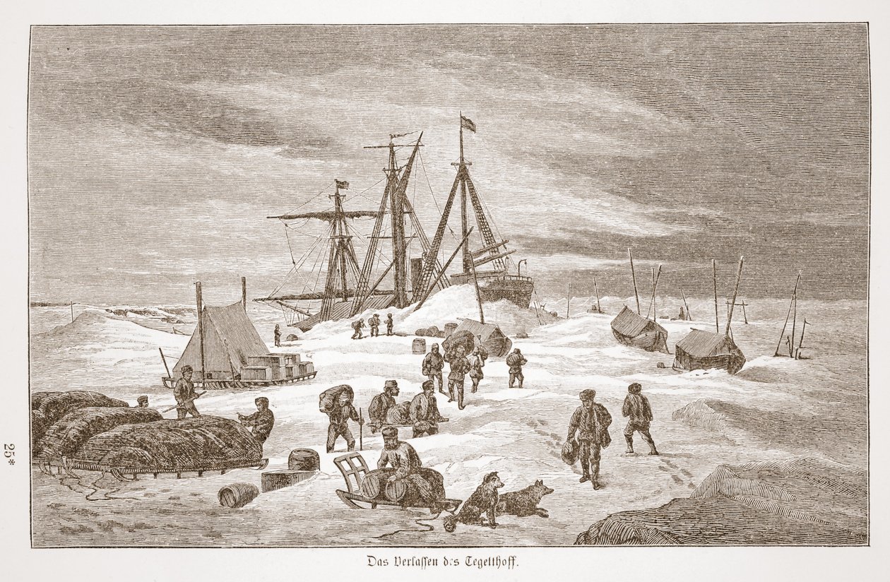 离开Tegetthoff，1876年 作者 奥地利学派