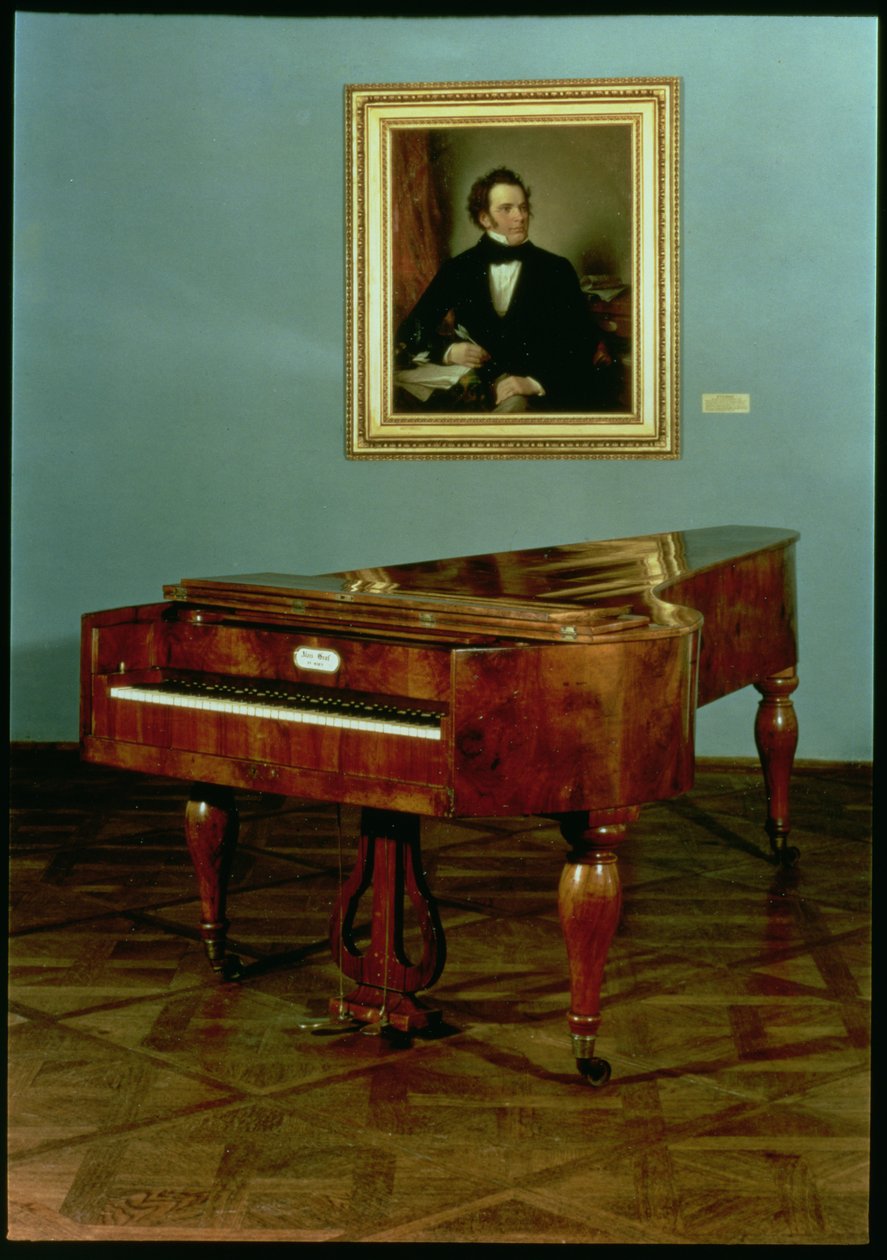 钢琴属于Franz Peter Schubert（1797-1828）（木头） 作者 奥地利学派