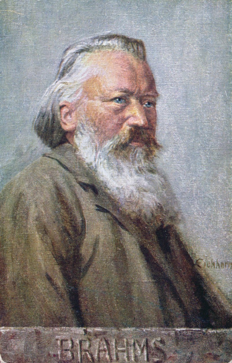 明信片描绘约翰内斯勃拉姆斯c.1910 作者 奥地利学派