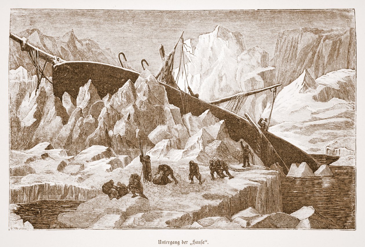 沉没的汉莎，1876年 作者 奥地利学派