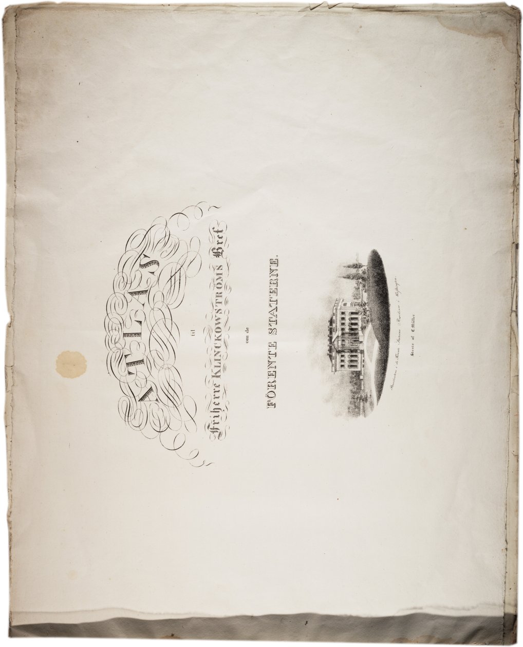 美国地图集，1824年 作者 阿克塞尔·莱昂哈德（Axel LeonhardKlinckowström）