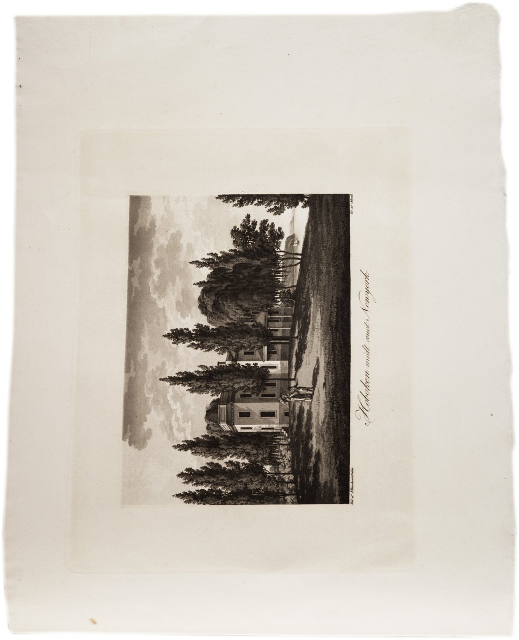 霍布肯在纽约对面，来自美国地图集，1824年（aquatint） 作者 阿克塞尔·莱昂哈德（Axel LeonhardKlinckowström）