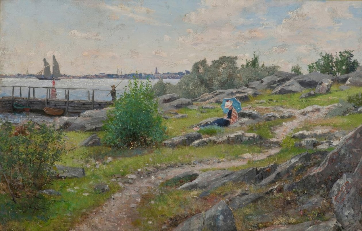A.林德曼，在海岸上 作者 阿克塞尔·林德曼（Axel Lindman）