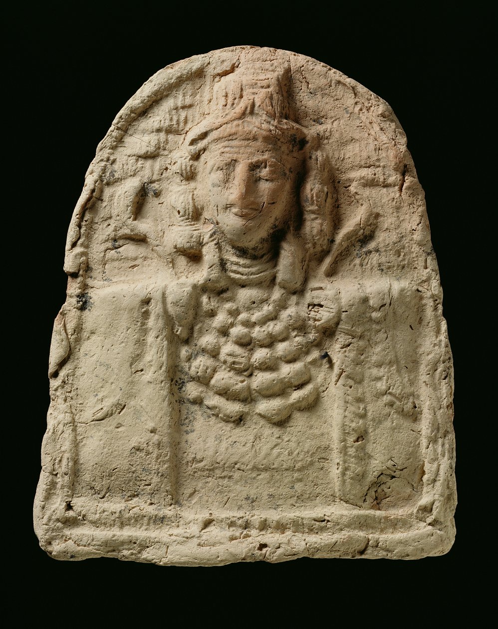 雕刻描绘女神伊施塔的半身像，公元前18世纪（兵马俑） 作者 巴比伦人