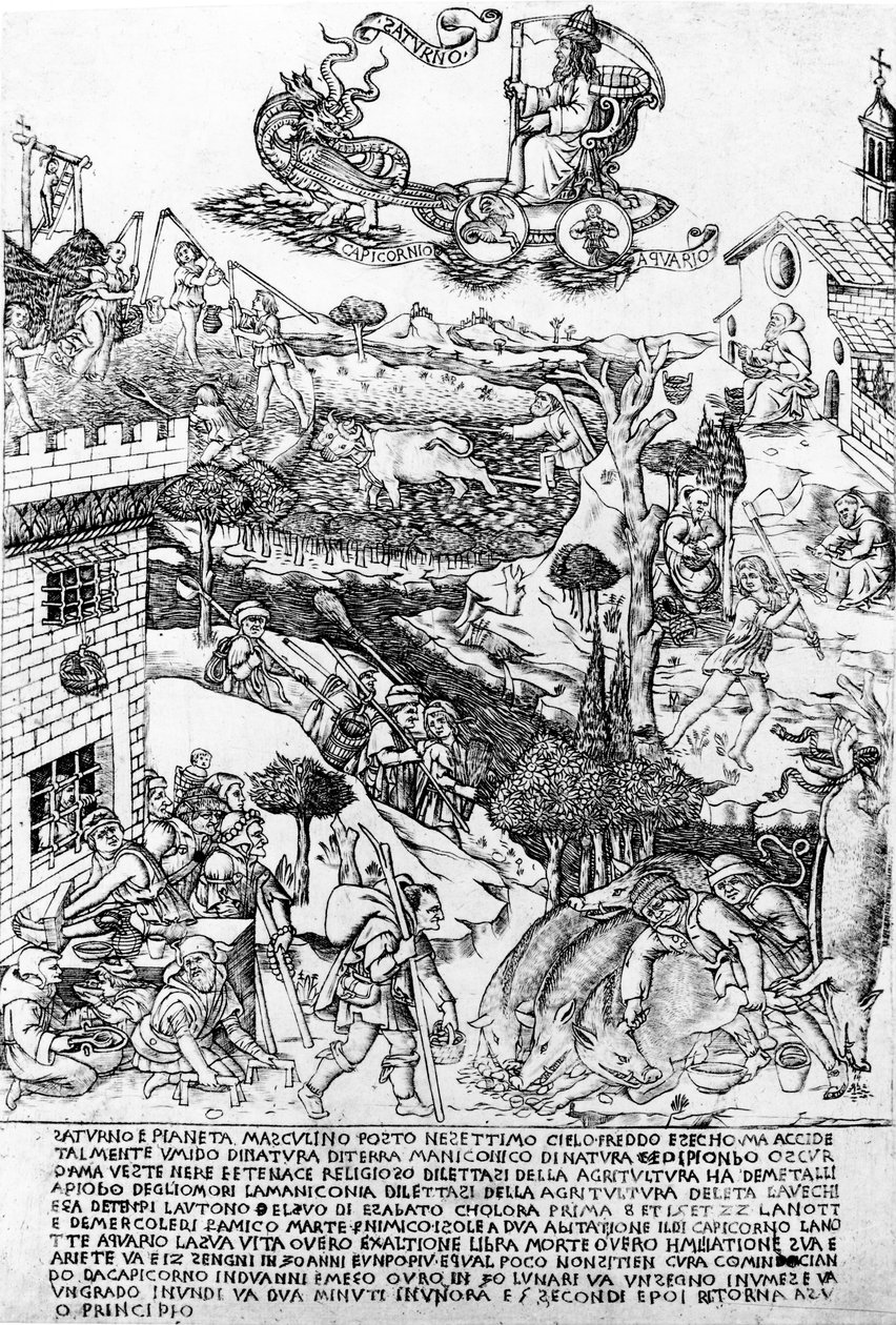 土星，c.1464 作者 巴奇奥·巴尔迪尼
