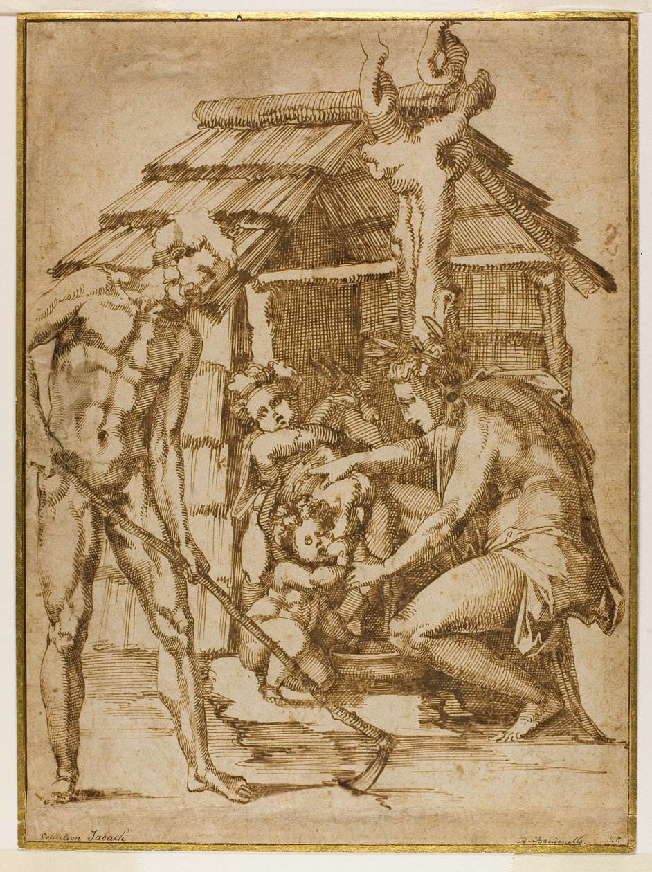 避难所前的第一个家庭 作者 巴乔·班迪内利（Baccio Bandinelli）